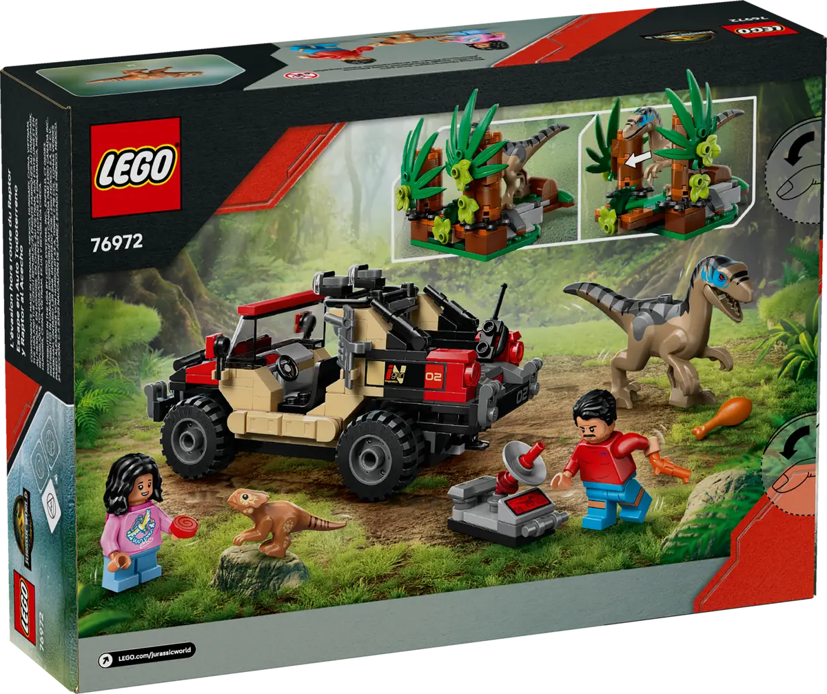 LEGO 76972 Jurassic World Raptor Off-Road Escape | 285 PCS