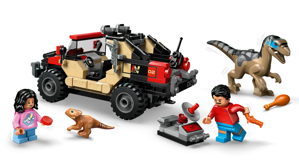 LEGO 76972 Jurassic World Raptor Off-Road Escape | 285 PCS