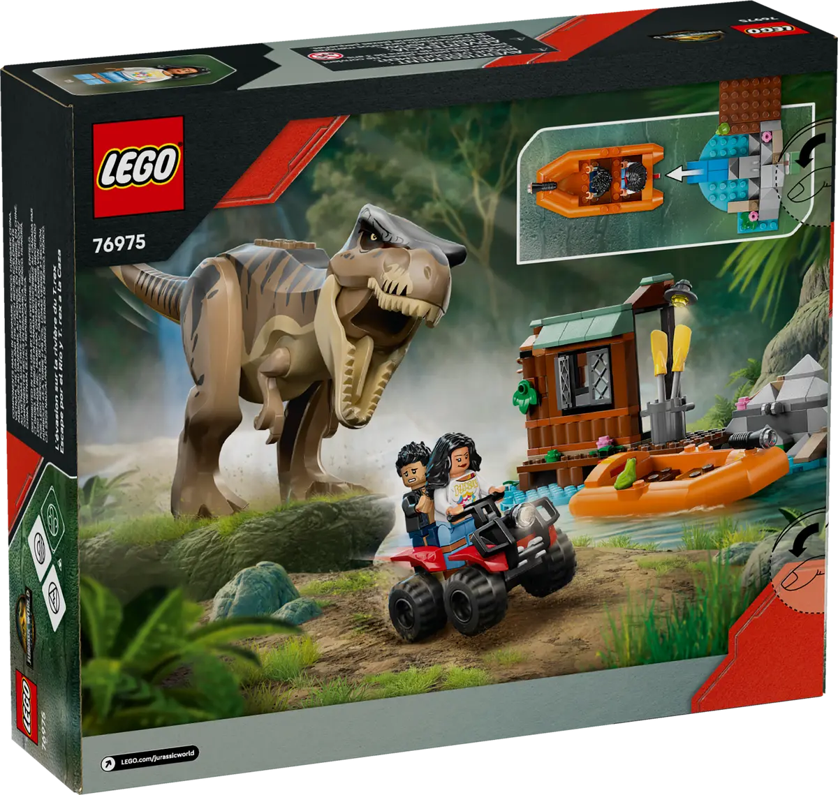 LEGO 76975 Jurassic World T. rex River Escape | 199 PCS
