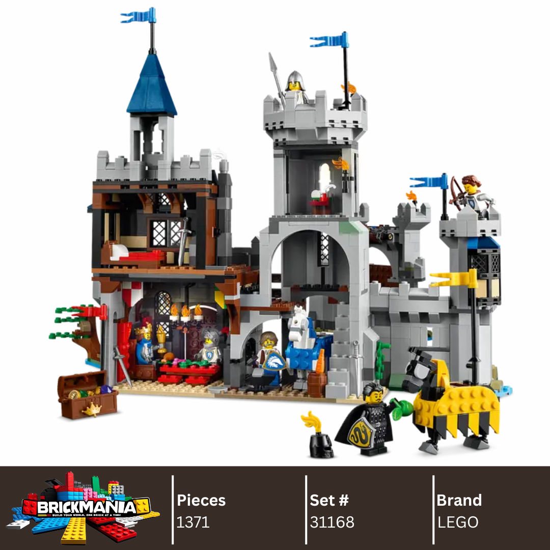 LEGO 31168 Creator 3in1 Medieval Horse Knight Castle | 1371 PCS