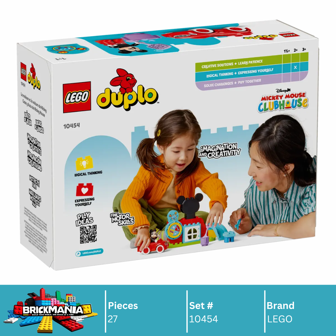 LEGO 10454 Duplo Mickey Mouse Clubhouse & Car | 27 PCS