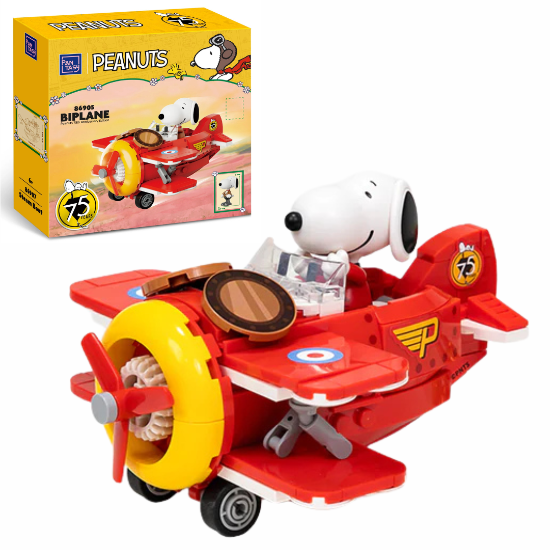 Pantasy 86905 Snoopy Biplane Building Toy Set |300 PCS – Brickmania