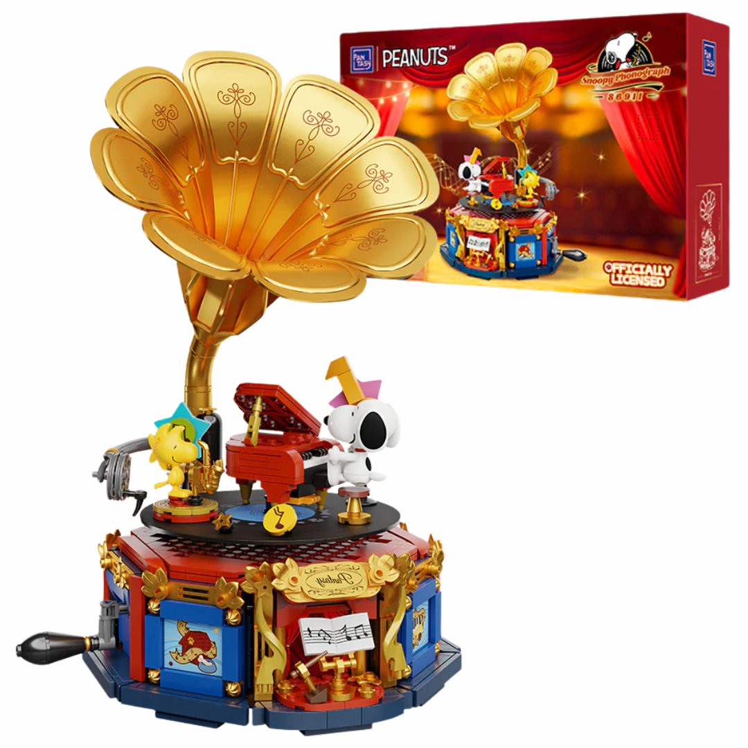 Pantasy 86911 Snoopy Phonograph Building Toy Set |800 PCS – Brickmania