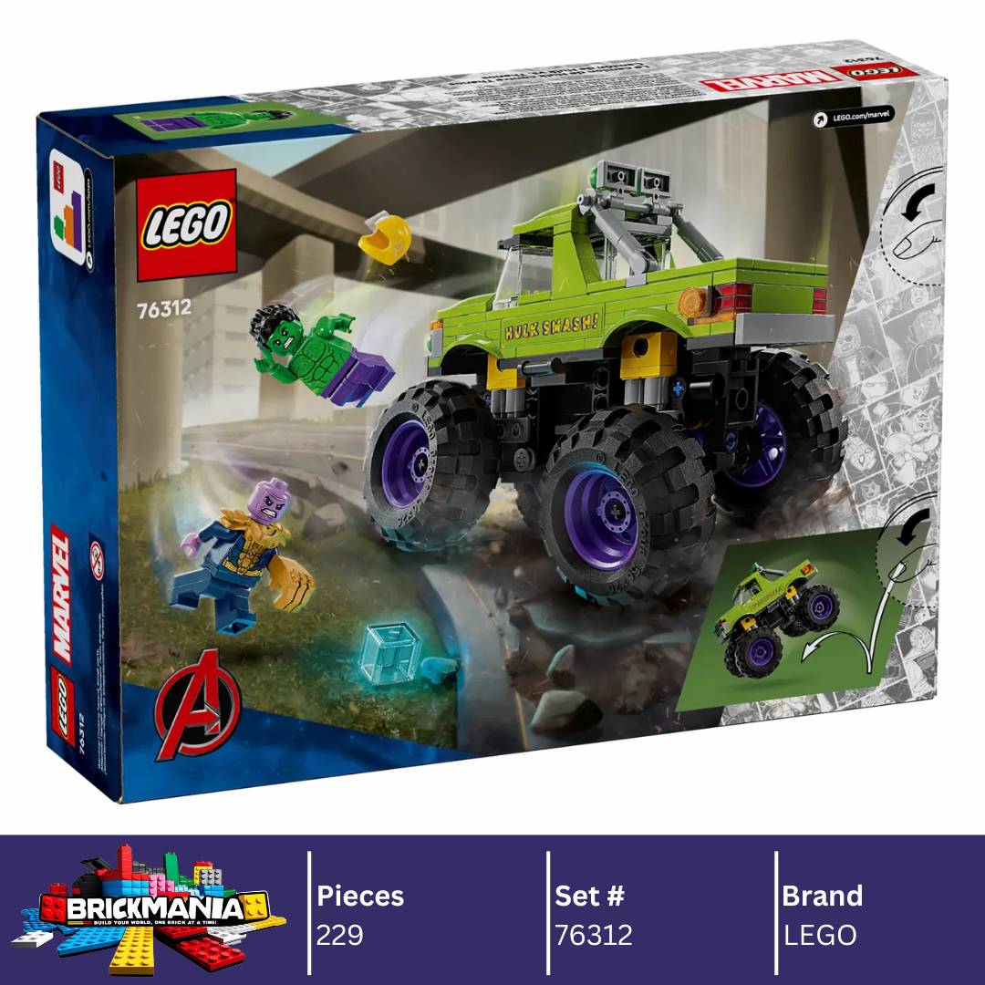 LEGO 76312 Marvel The Hulk Truck vs. Thanos | 229 PCS
