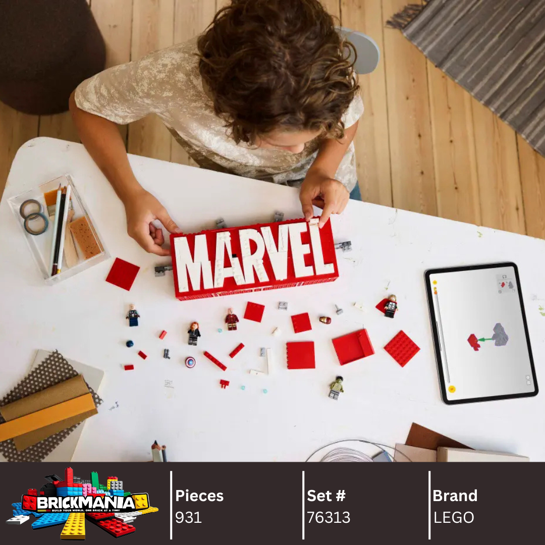 LEGO 76313 MARVEL Logo & Minifigures | 931 PCS