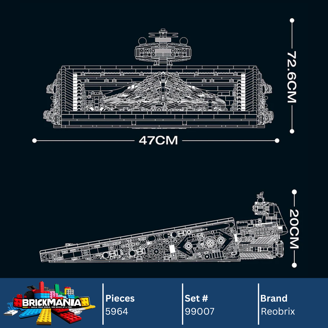 Reobrix 99007 Spacecraft Battle Model 3D Frame Building Toy Set | 5964 PCS