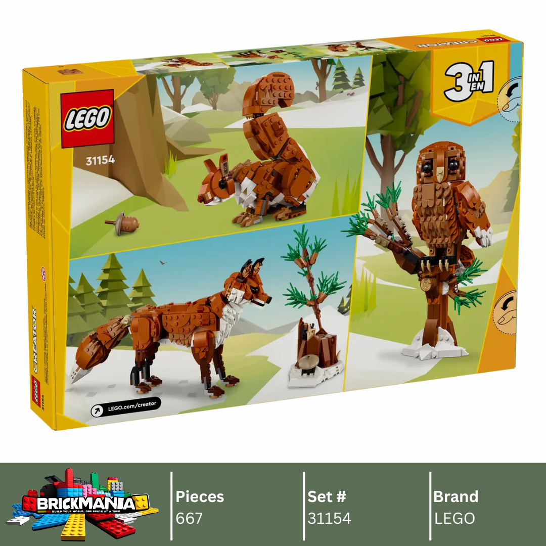 LEGO 31154 Forest Animals: Red Fox | 667 PCS