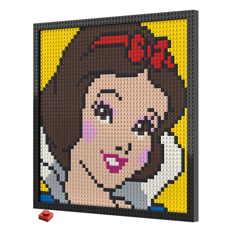 N0048 Snow White Mosaic Wall Art | 2304 PCS