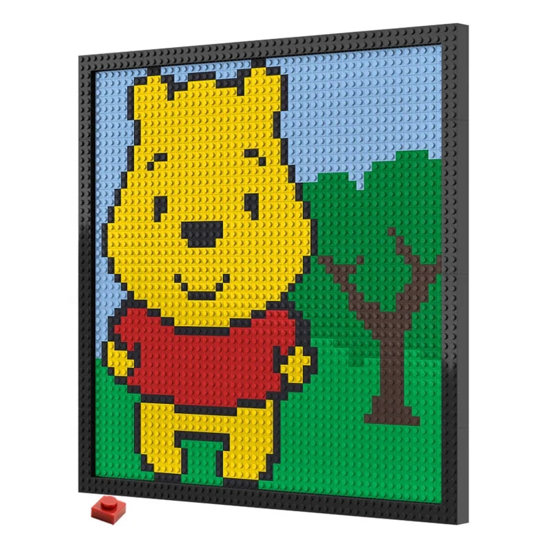 N0040 Winnie the Pooh Mosaic Wall Art | 2304 PCS