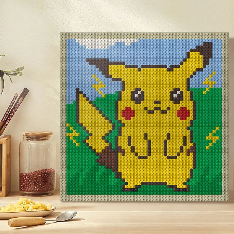 N0031 Pikachu Mosaic Wall Art | 2304 PCS