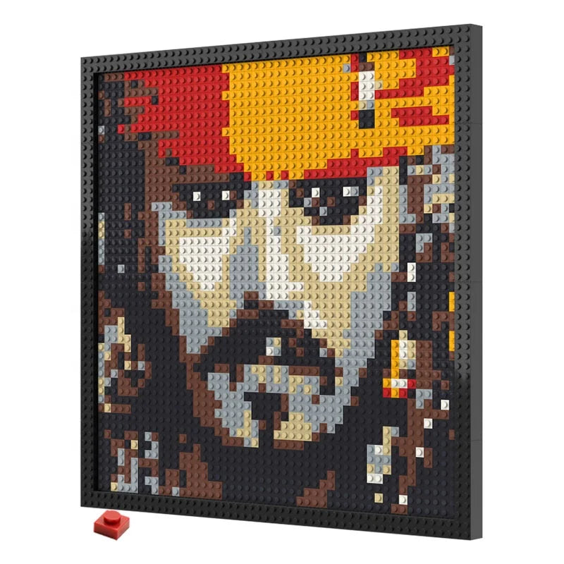 N0233 Jack Sparrow Mosaic Wall Art | 2304 PCS