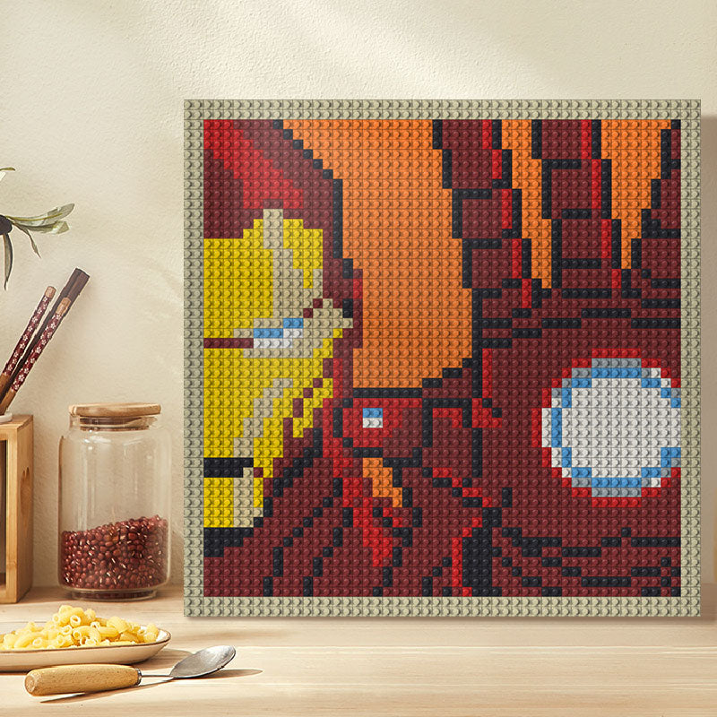N0002 Iron Man Mosaic Wall Art | 2304 PCS