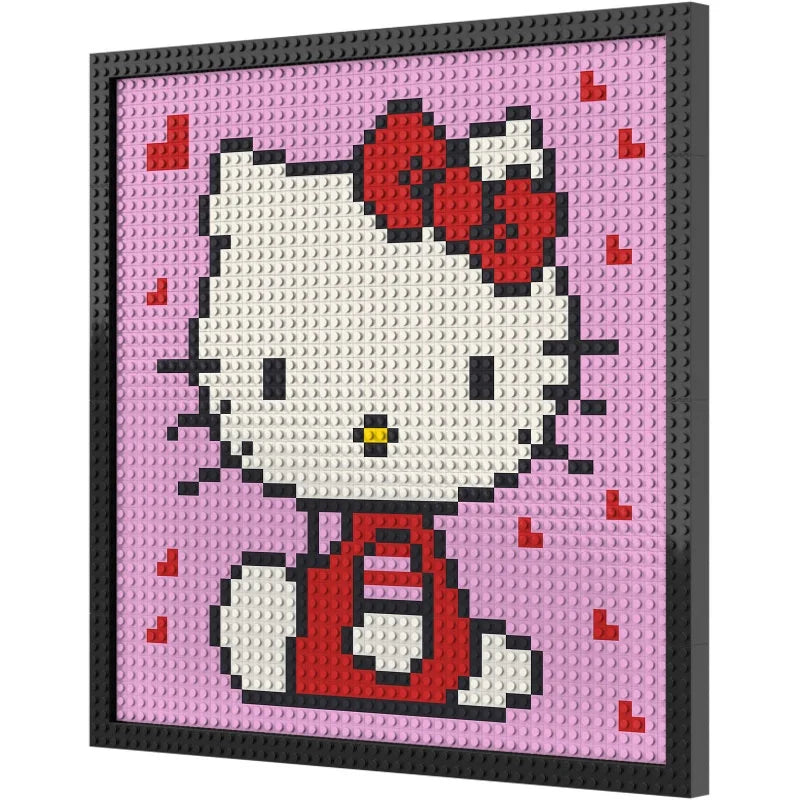N0176 Hello Kitty Mosaic Wall Art | 2304 PCS
