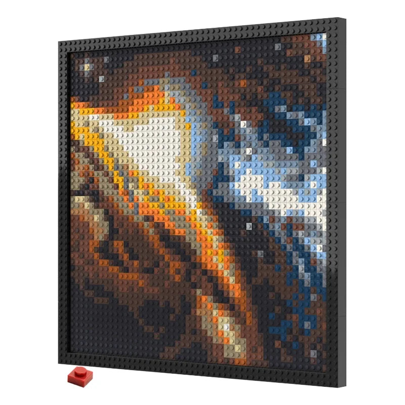 N0244 Planet in Space Brick Mosaic Wall Art | 2304 PCS