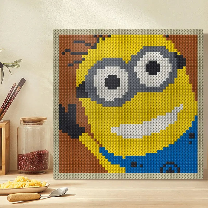 N0044 Minion Mosaic Wall Art | 2304 PCS