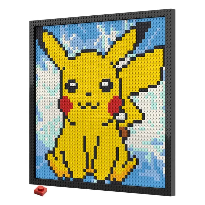 N0032 Pikachu Mosaic Wall Art | 2304 PCS