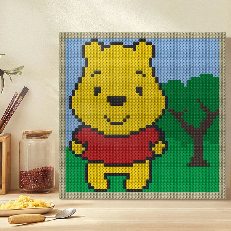 N0040 Winnie the Pooh Mosaic Wall Art | 2304 PCS