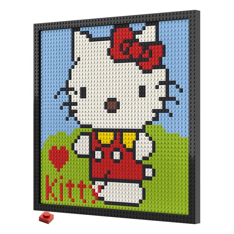 N0130 Hello Kitty Mosaic Wall Art | 2304 PCS