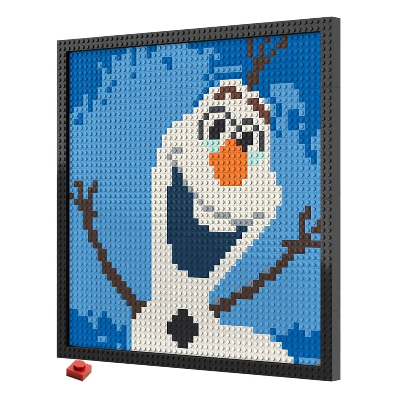 N0127 Olaf Frozen Mosaic Wall Art | 2304 PCS