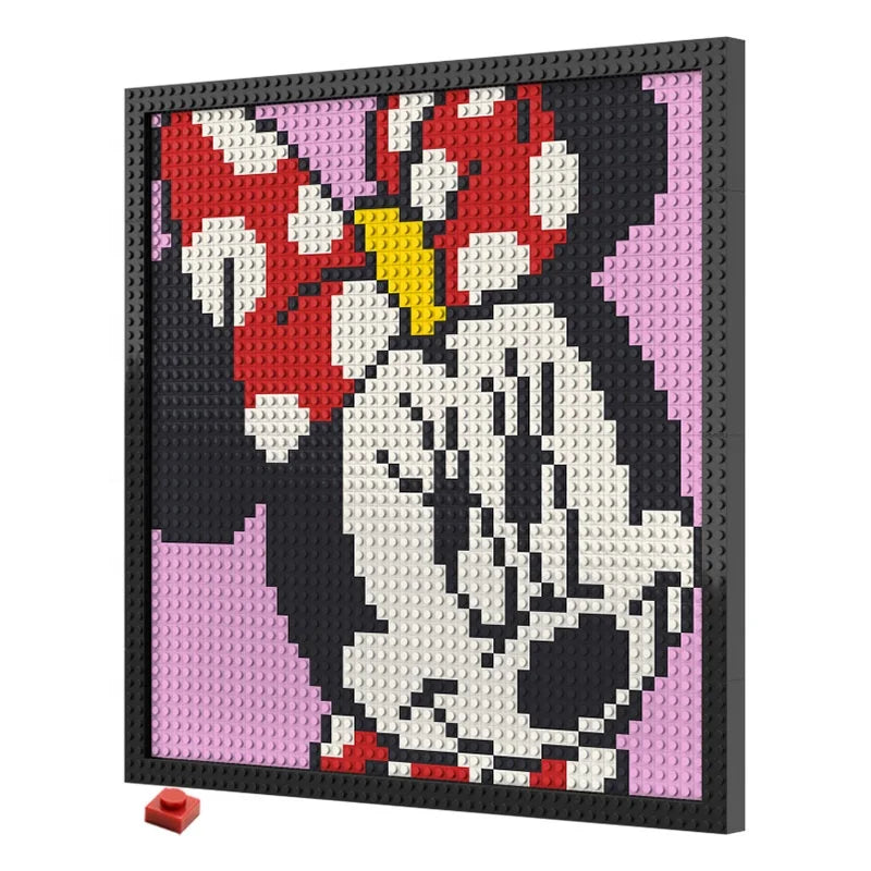 N0202 Minnie Mouse Mosaic Wall Art | 2304 PCS