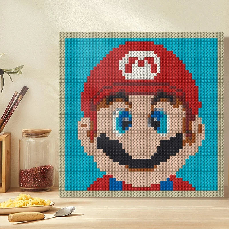 N0169 Mario Mosaic Wall Art | 2304 PCS