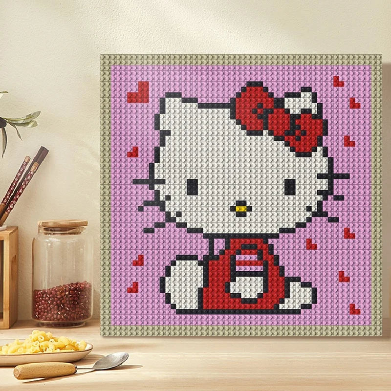 N0176 Hello Kitty Mosaic Wall Art | 2304 PCS