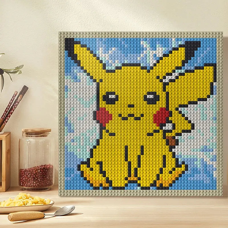 N0032 Pikachu Mosaic Wall Art | 2304 PCS