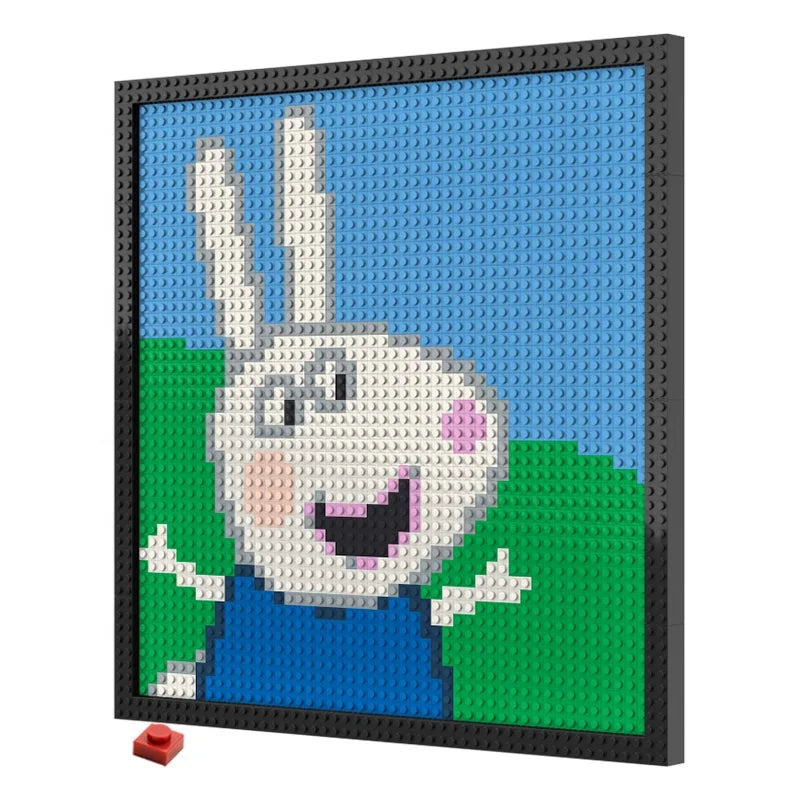 N0060 Rebecca Rabbit Mosaic Wall Art | 2304 PCS