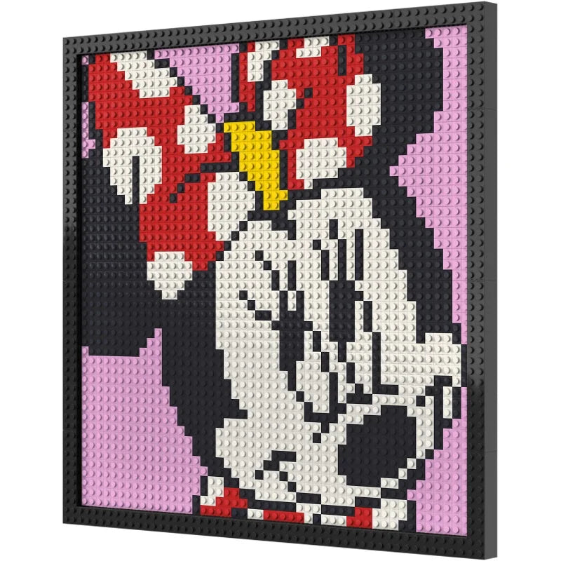N0202 Minnie Mouse Mosaic Wall Art | 2304 PCS