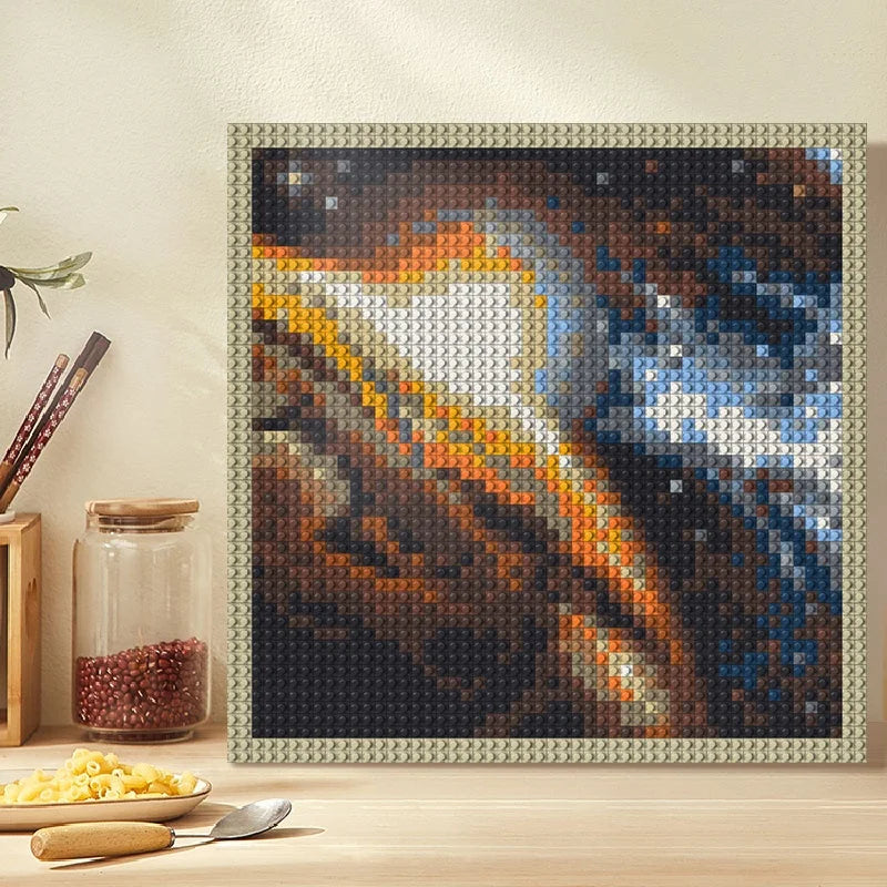 N0244 Planet in Space Brick Mosaic Wall Art | 2304 PCS
