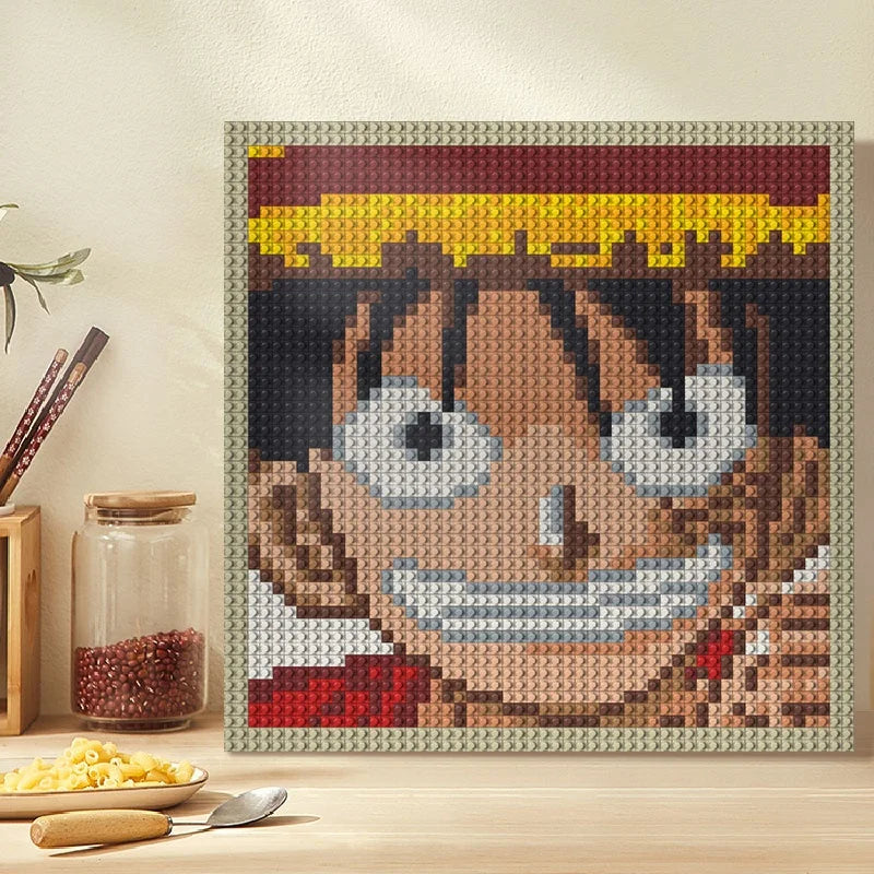 N0085 Monkey D. Luffy Mosaic Wall Art | 2304 PCS