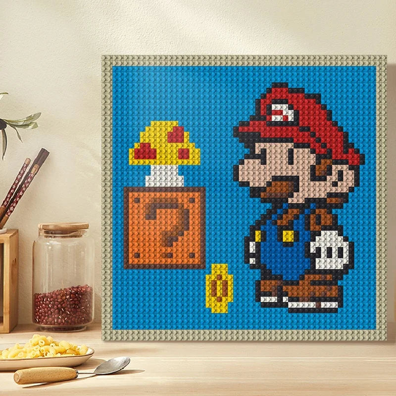 N0148 Super Mario Mosaic Wall Art | 2304 PCS