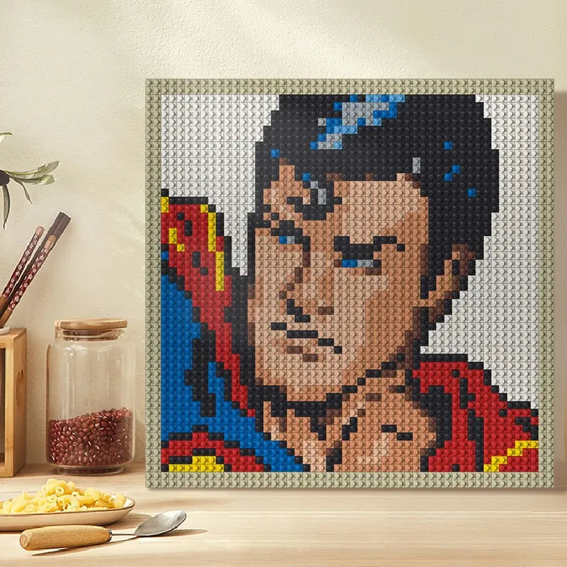 N0012 Superman Mosaic Wall Art | 2304 PCS