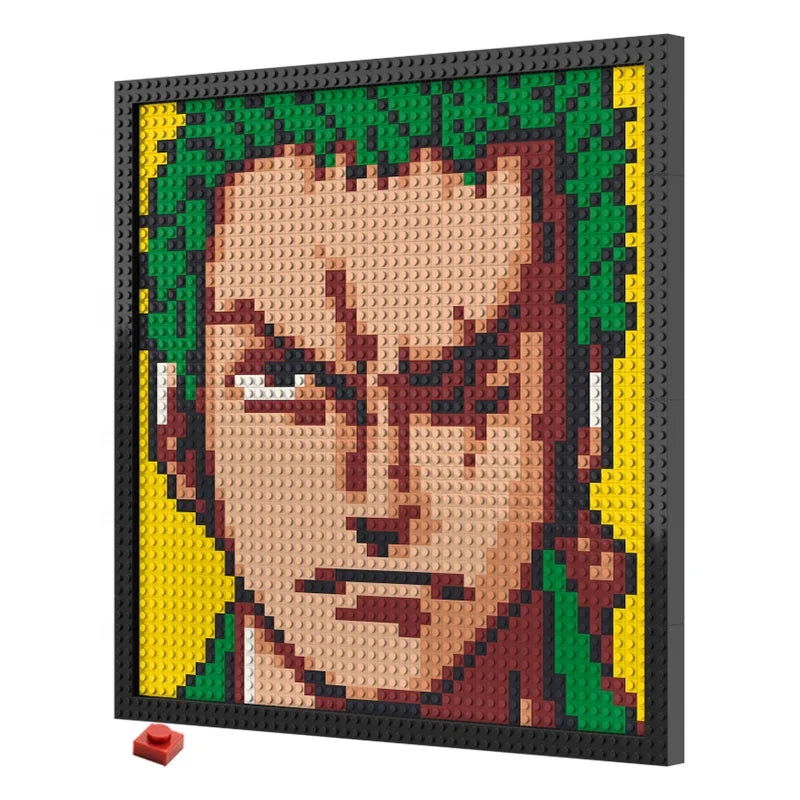 N0087 Zoro One Piece Mosaic Wall Art | 2304 PCS