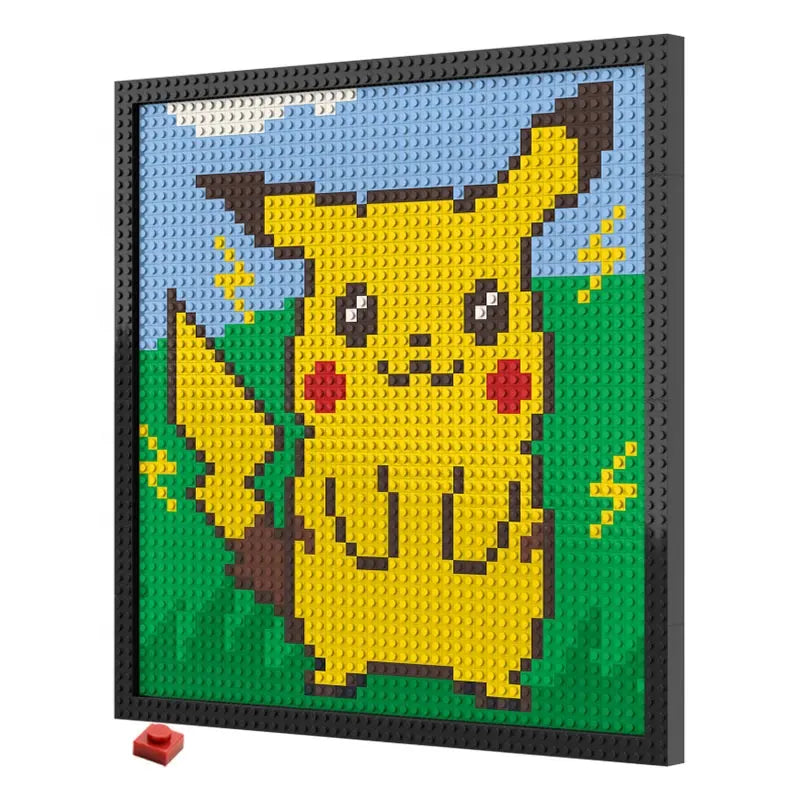 N0031 Pikachu Mosaic Wall Art | 2304 PCS