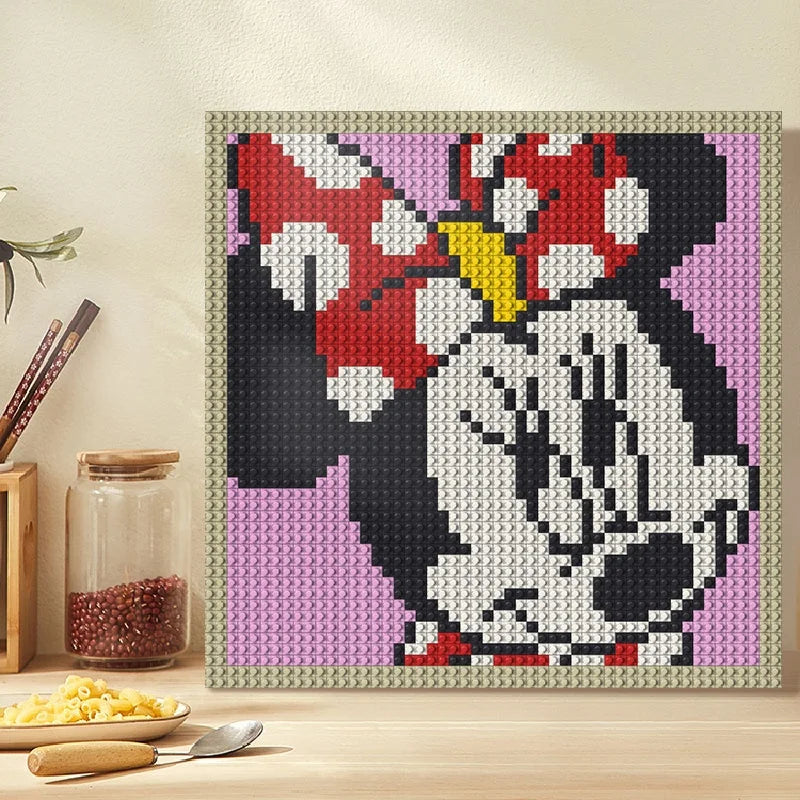 N0202 Minnie Mouse Mosaic Wall Art | 2304 PCS