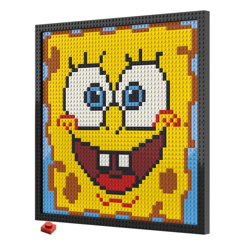 N0046 SpongeBob Mosaic Wall Art | 2304 PCS