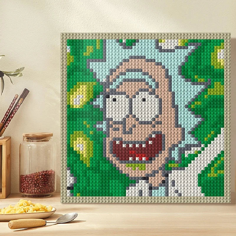 N0226 Rick Sanchez Mosaic Wall Art | 2304 PCS