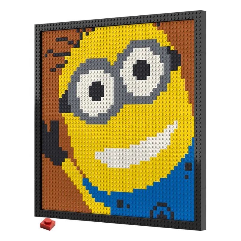 N0044 Minion Mosaic Wall Art | 2304 PCS