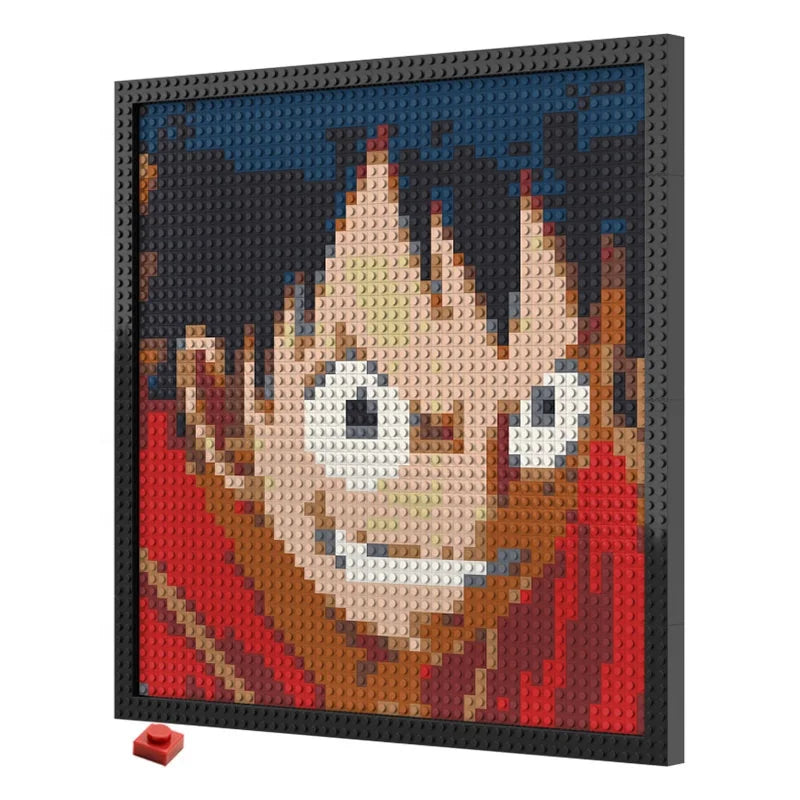 N0221 Monkey D. Luffy Mosaic Wall Art | 2304 PCS