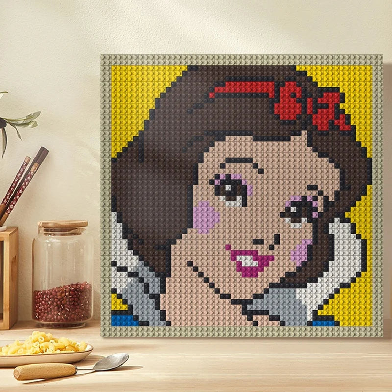 N0048 Snow White Mosaic Wall Art | 2304 PCS