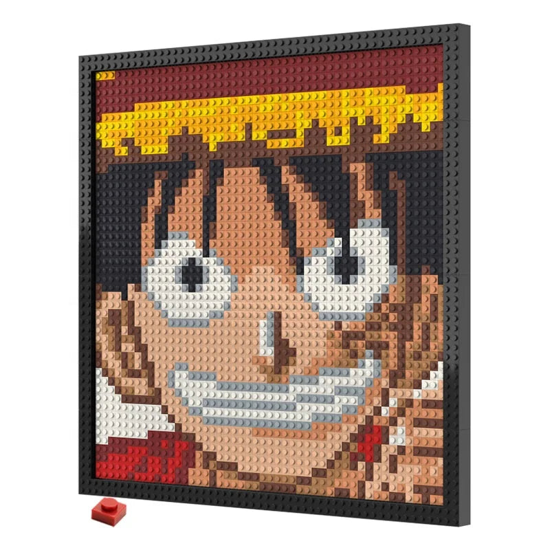 N0085 Monkey D. Luffy Mosaic Wall Art | 2304 PCS