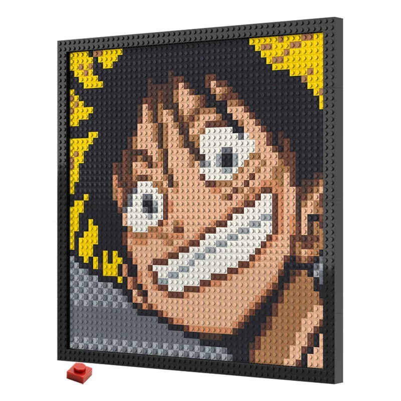 N0086 Luffy One Piece Mosaic Wall Art | 2304 PCS