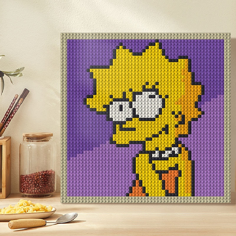 N0133 Lisa Simpson Mosaic Wall Art | 2304 PCS