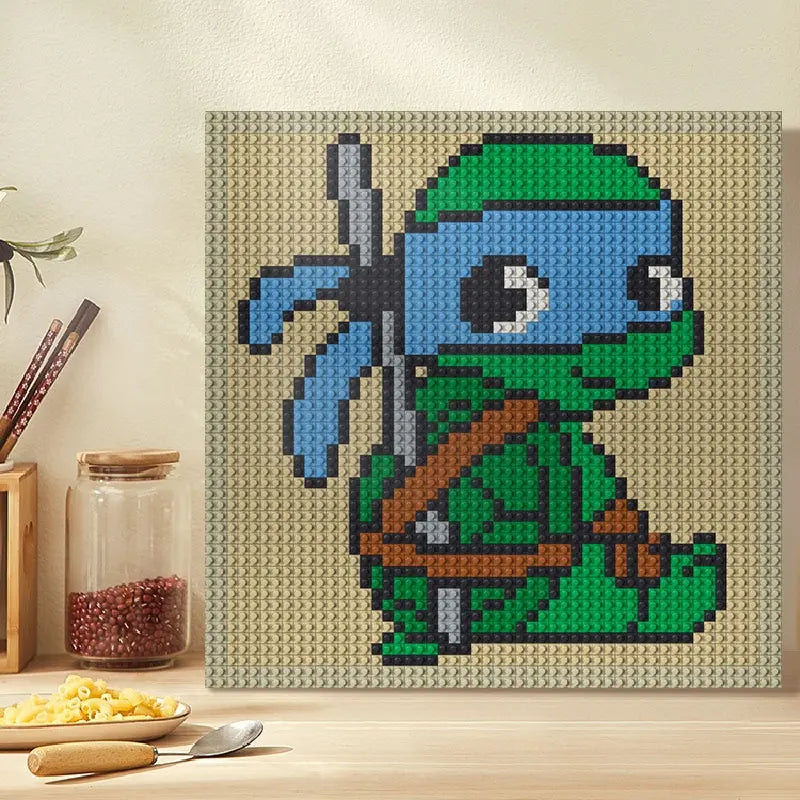 N0062 Teenage Mutant Ninja Turtle Mosaic Wall Art | 2304 PCS