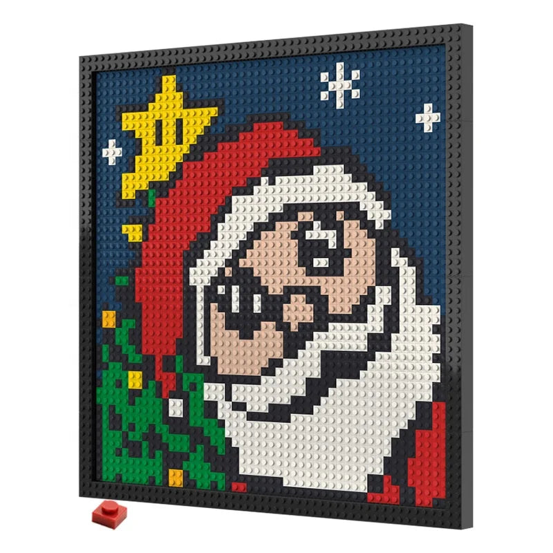 N0206 Santa Mario Mosaic Wall Art | 2304 PCS