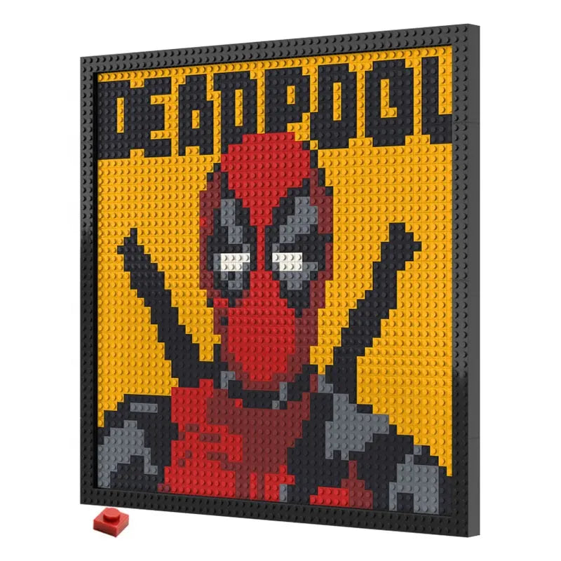 N0024 Deadpool Mosaic Wall Art | 2304 PCS