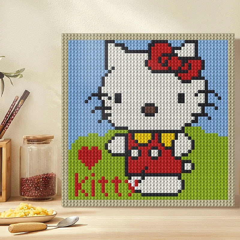 N0130 Hello Kitty Mosaic Wall Art | 2304 PCS