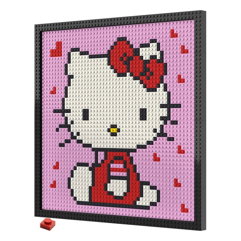 N0176 Hello Kitty Mosaic Wall Art | 2304 PCS