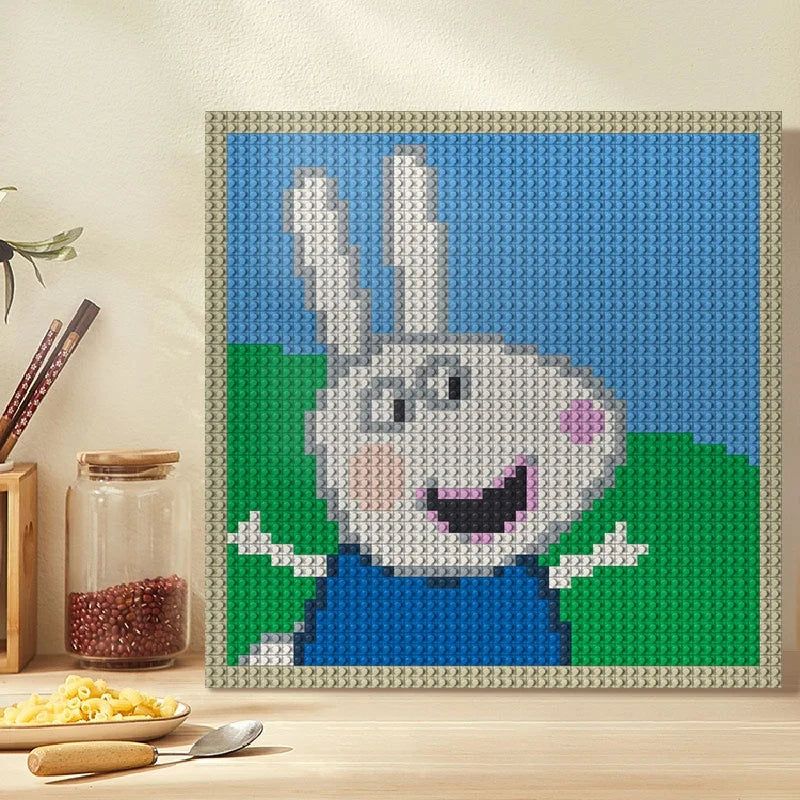 N0060 Rebecca Rabbit Mosaic Wall Art | 2304 PCS